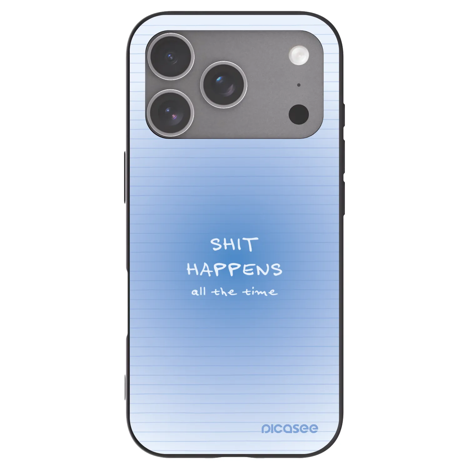 Picasee silikónový čierny obal pre Apple iPhone 18 Pro - Oops Memo