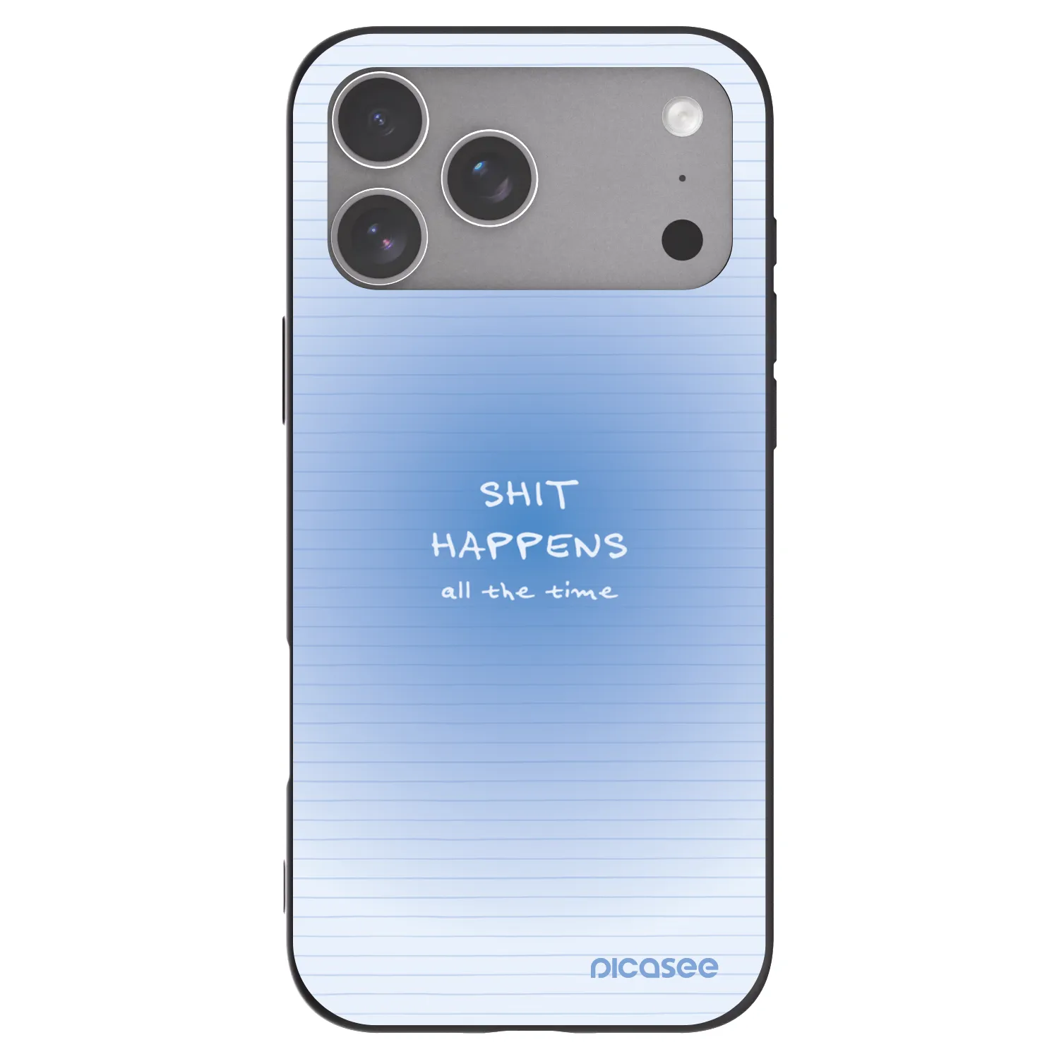 Picasee silikónový čierny obal pre Apple iPhone 18 Pro Max - Oops Memo