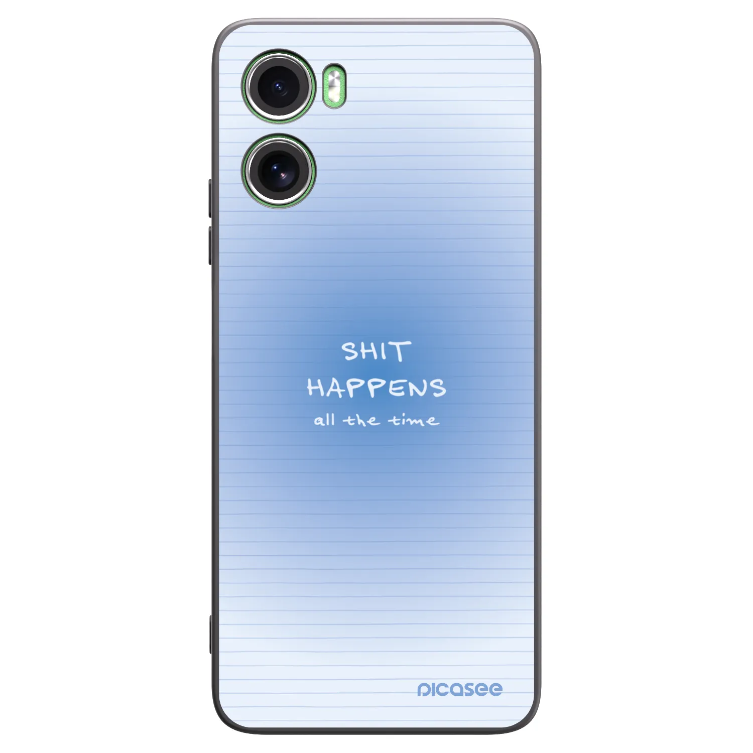 Picasee silikónový čierny obal pre Motorola Moto G06 - Oops Memo