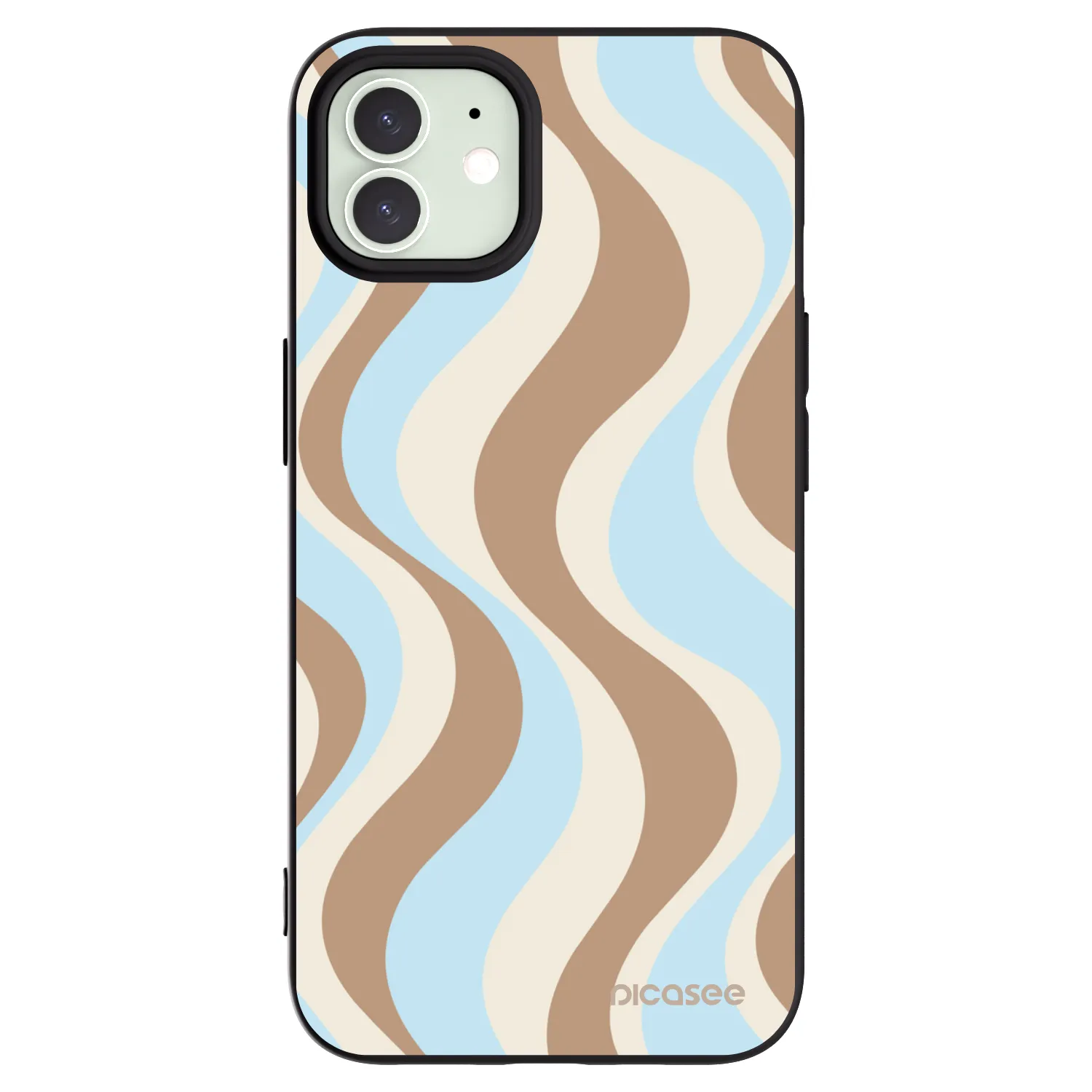 Picasee silikónový čierny obal pre Apple iPhone 12 - Abanico Days