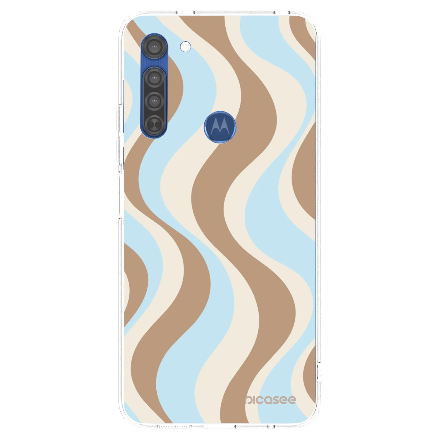 Picasee silikónový prehľadný obal pre Motorola Moto G8 - Abanico Days