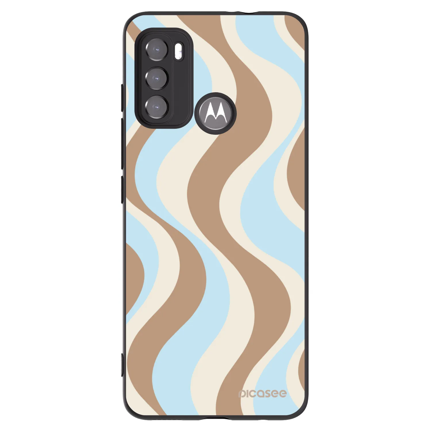 Picasee silikónový čierny obal pre Motorola Moto G60 - Abanico Days