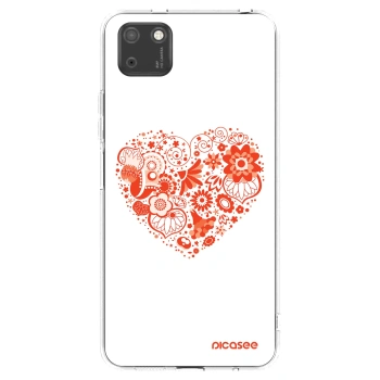 Picasee silikónový prehľadný obal pre Huawei Y5P - Veľké srdce