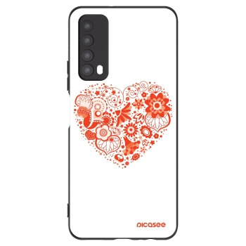 Picasee silikónový čierny obal pre Huawei P Smart 2021 - Veľké srdce