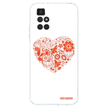 Picasee silikónový prehľadný obal pre Xiaomi Redmi 10 - Veľké srdce