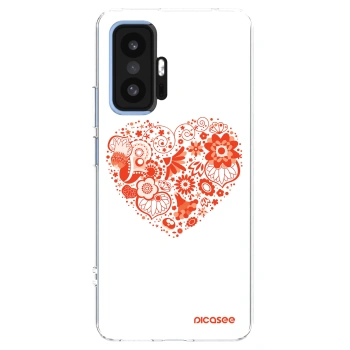Picasee silikónový prehľadný obal pre Xiaomi 11T - Veľké srdce
