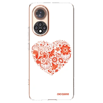 Picasee silikónový prehľadný obal pre Honor 50 5G - Veľké srdce