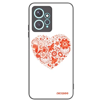 Picasee silikónový čierny obal pre Xiaomi Redmi Note 12 4G - Veľké srdce