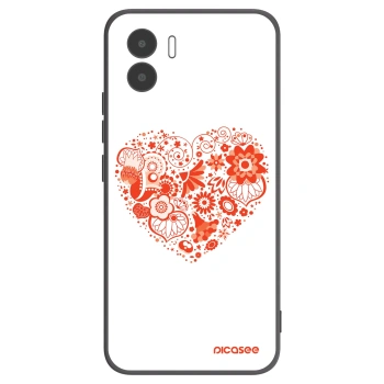 Picasee silikónový čierny obal pre Xiaomi Redmi A2 - Veľké srdce