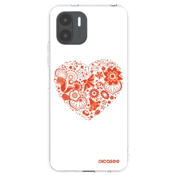 Picasee silikónový prehľadný obal pre Xiaomi Redmi A2 - Veľké srdce