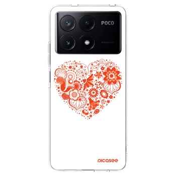 Picasee silikónový prehľadný obal pre Xiaomi Poco X6 Pro - Veľké srdce
