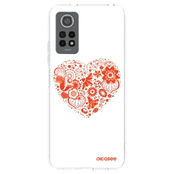 Picasee silikónový prehľadný obal pre Xiaomi Redmi Note 12 Pro 4G - Veľké srdce