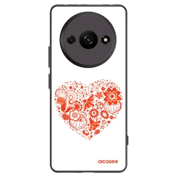 Picasee silikónový čierny obal pre Xiaomi Redmi A3 - Veľké srdce