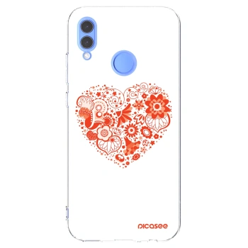 Picasee silikónový prehľadný obal pre Huawei P Smart 2019 - Veľké srdce