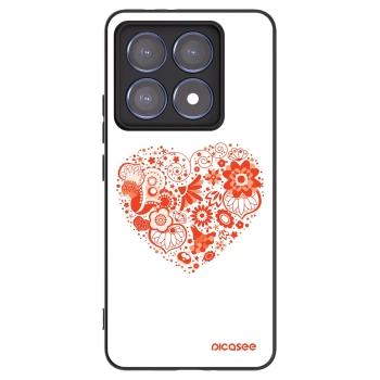 Picasee silikónový čierny obal pre Xiaomi 14T Pro - Veľké srdce