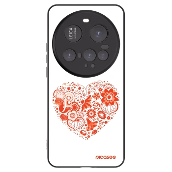 Picasee silikónový čierny obal pre Xiaomi 15 Ultra - Veľké srdce