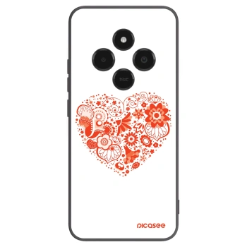 Picasee silikónový čierny obal pre Xiaomi Poco C75 - Veľké srdce