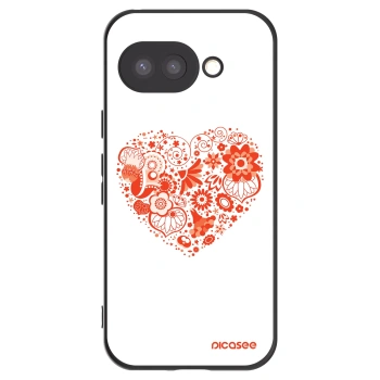 Picasee silikónový čierny obal pre Google Pixel 9a - Veľké srdce