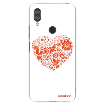 Picasee silikónový prehľadný obal pre Xiaomi Redmi 7 - Veľké srdce