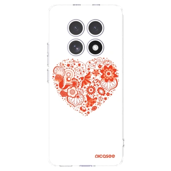 Picasee silikónový prehľadný obal pre Xiaomi Redmi Note 15 - Veľké srdce