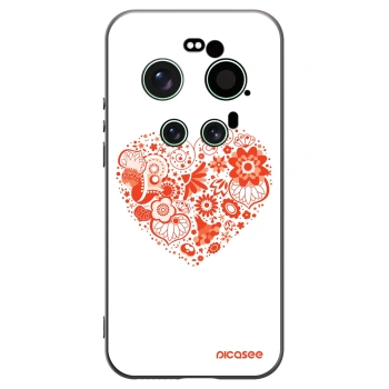 Picasee silikónový čierny obal pre Xiaomi 17 Ultra - Veľké srdce
