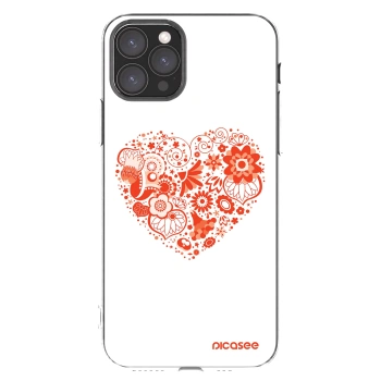 Picasee silikónový prehľadný obal pre Apple iPhone 11 Pro - Veľké srdce