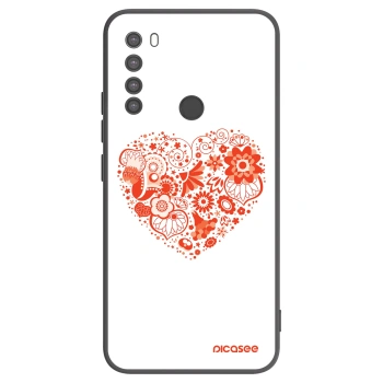 Picasee silikónový čierny obal pre Xiaomi Redmi Note 8 - Veľké srdce