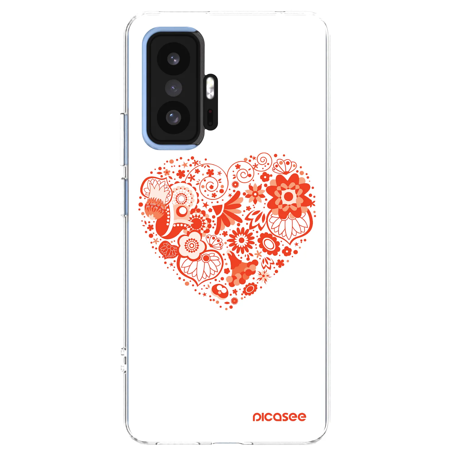 Picasee silikónový prehľadný obal pre Xiaomi 11T - Veľké srdce