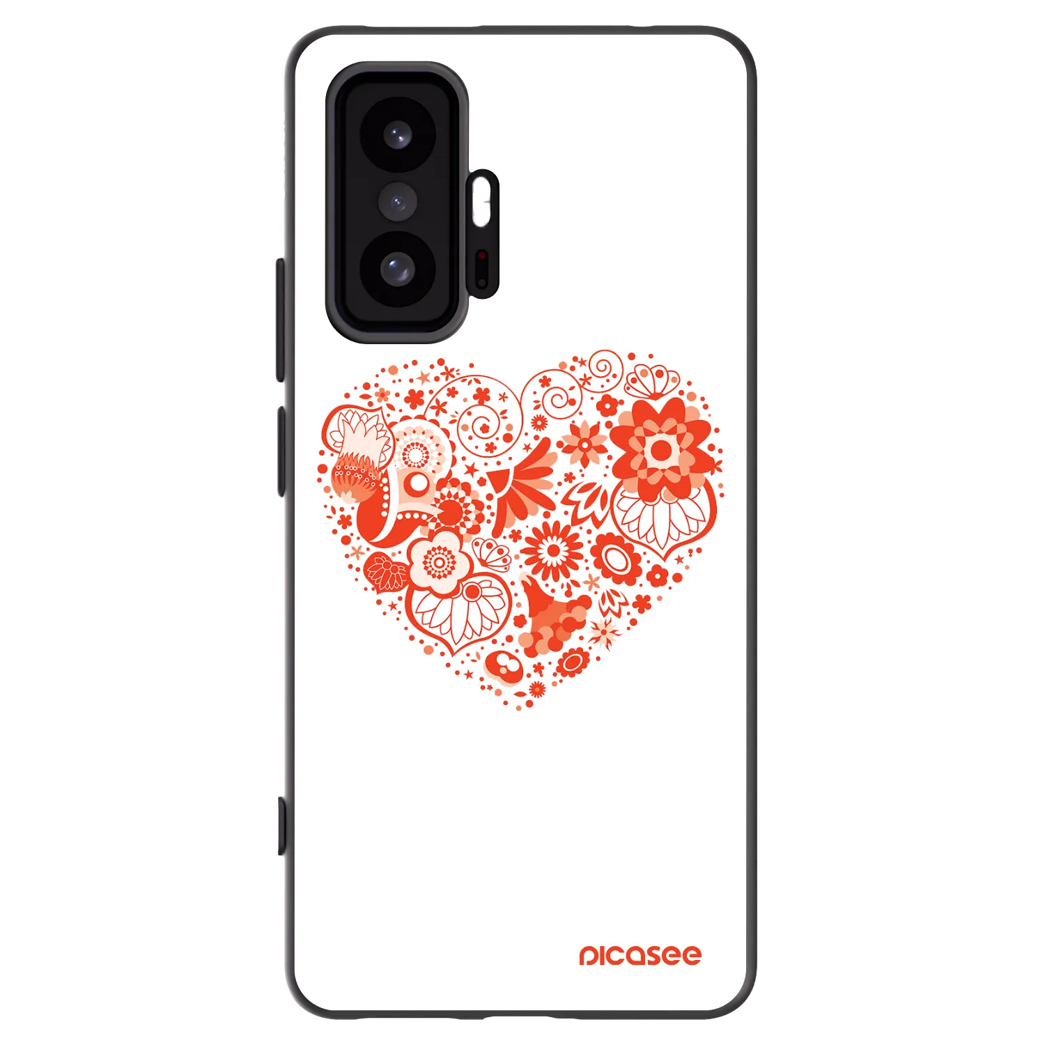 Picasee silikónový čierny obal pre Xiaomi 11T - Veľké srdce