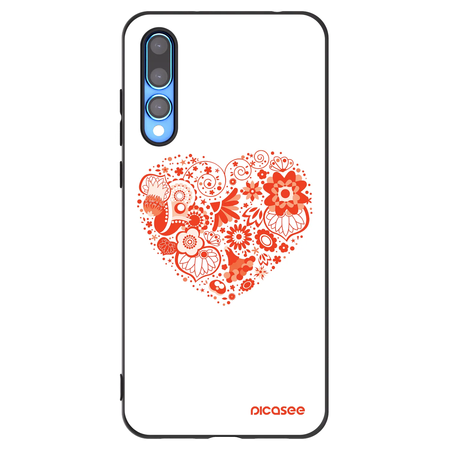 Picasee silikónový čierny obal pre Huawei P20 Pro - Veľké srdce