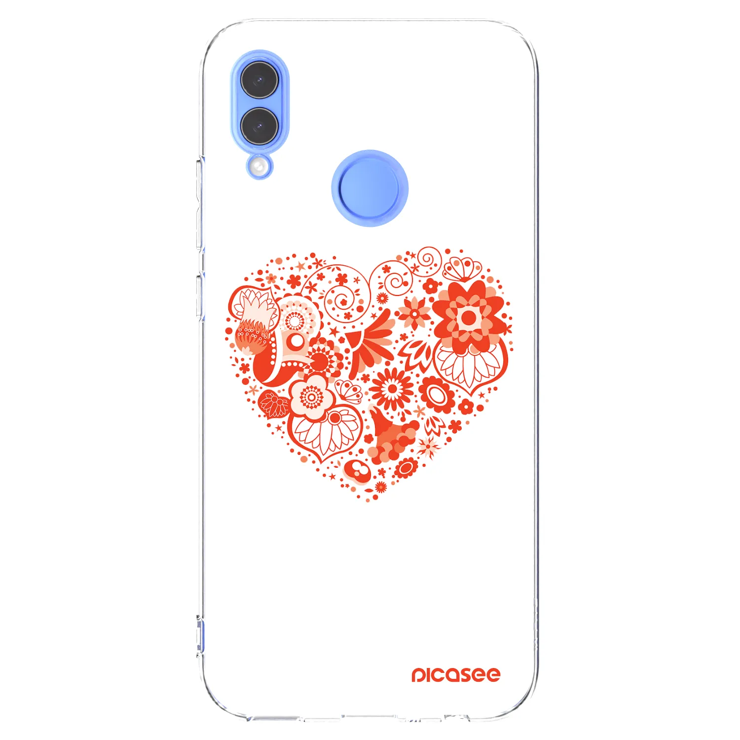 Picasee silikónový prehľadný obal pre Huawei P Smart 2019 - Veľké srdce