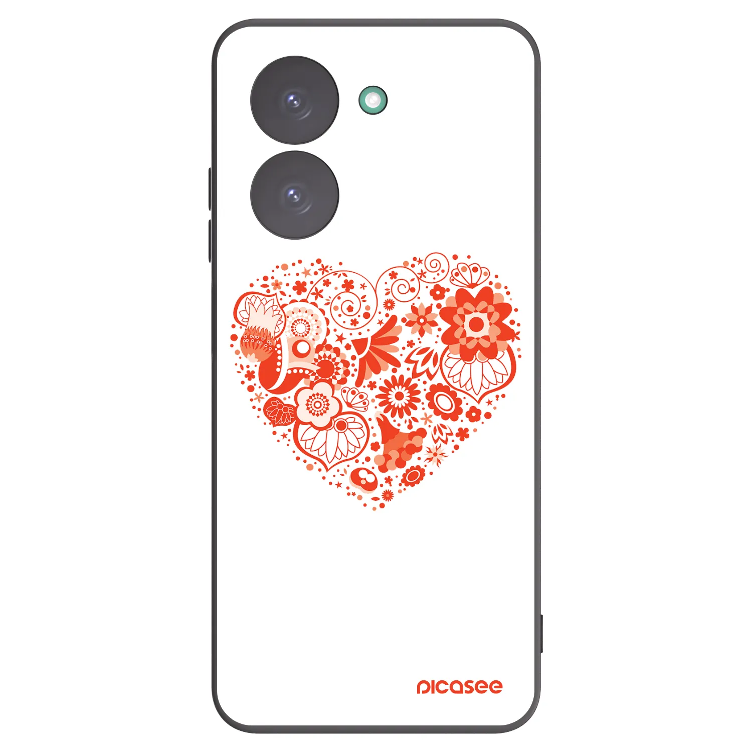 Picasee silikónový čierny obal pre Xiaomi Redmi A5 - Veľké srdce