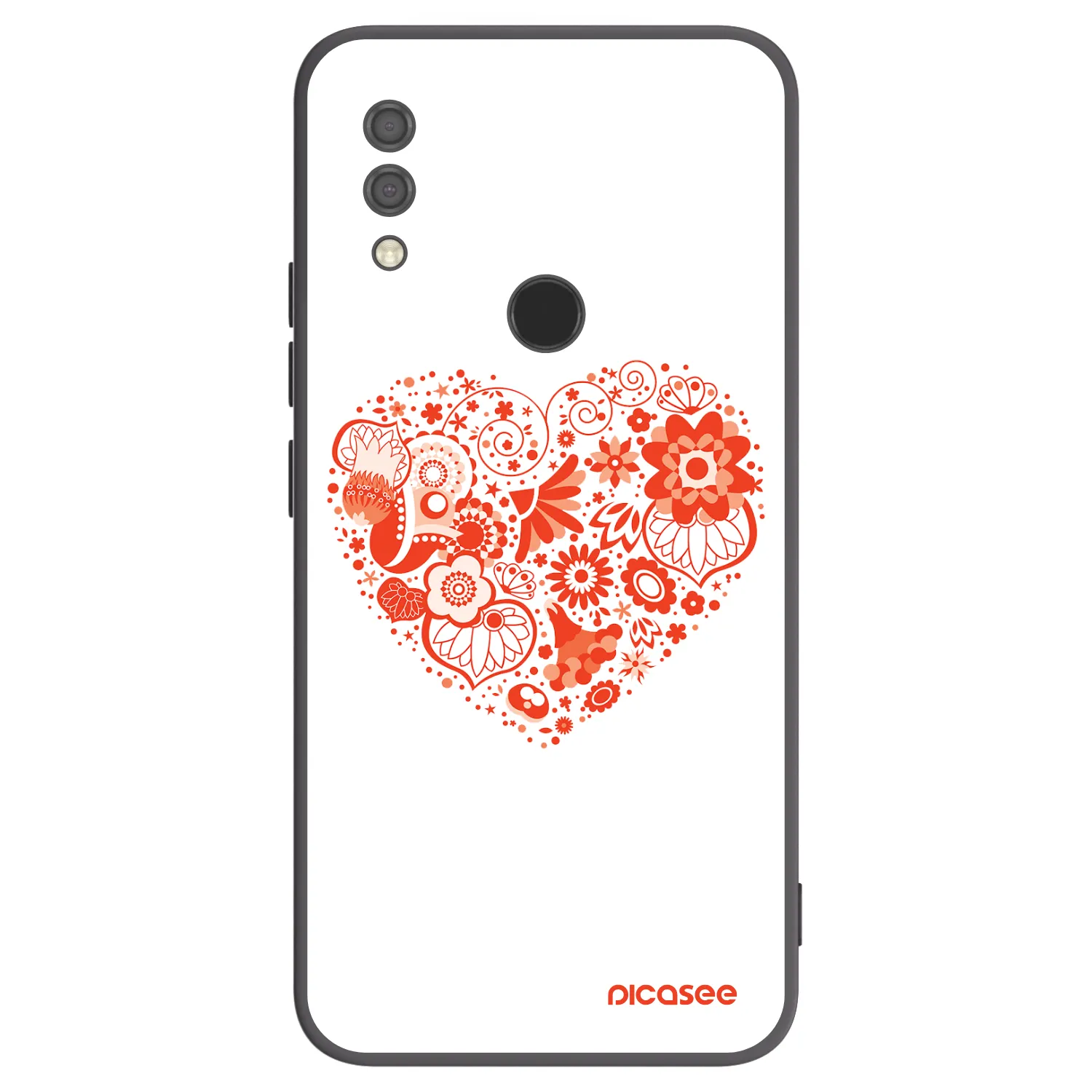 Picasee silikónový čierny obal pre Xiaomi Redmi 7 - Veľké srdce