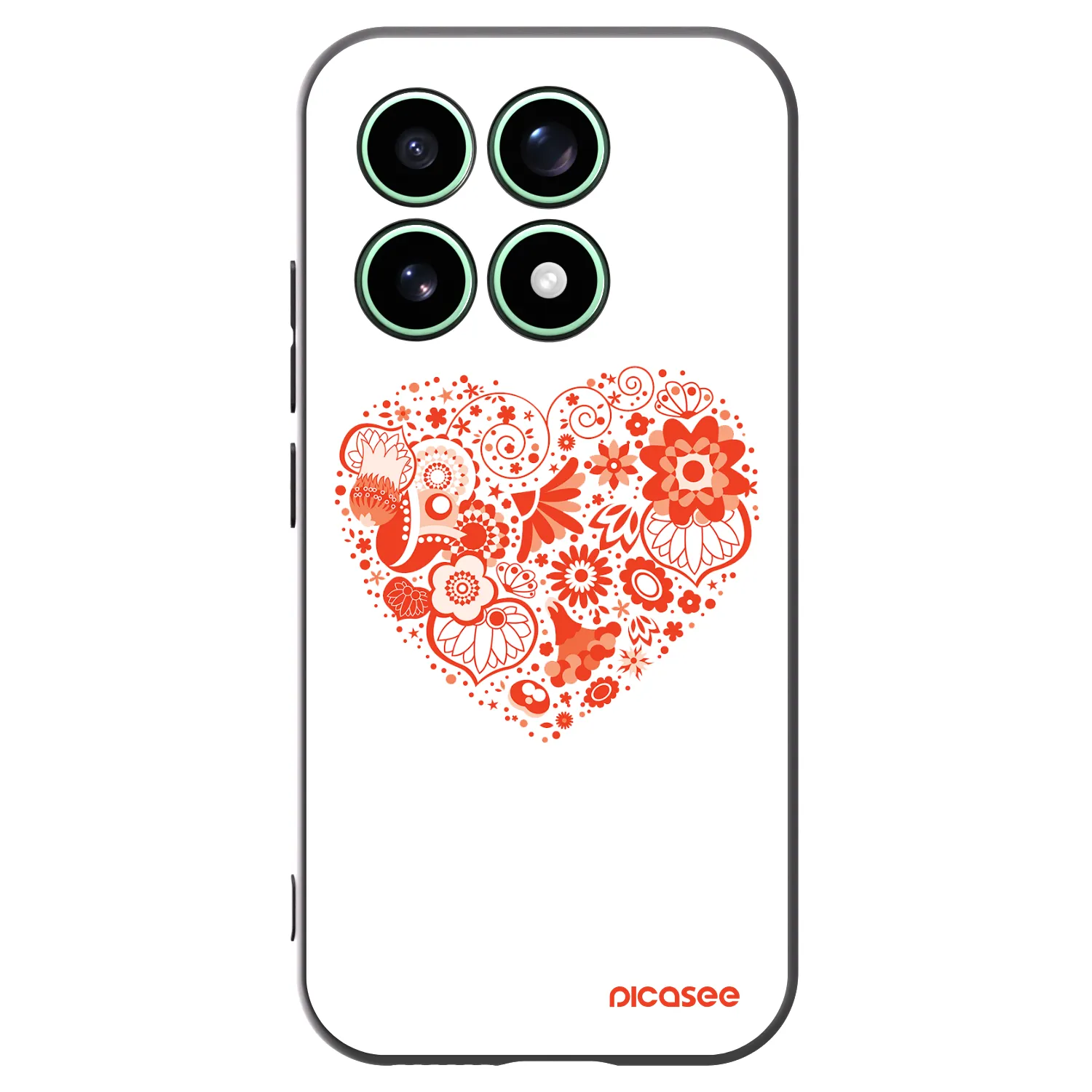 Picasee silikónový čierny obal pre Xiaomi 17 - Veľké srdce