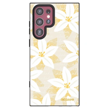 Picasee silikónový čierny obal pre Samsung Galaxy S22 Ultra 5G - Island Leave