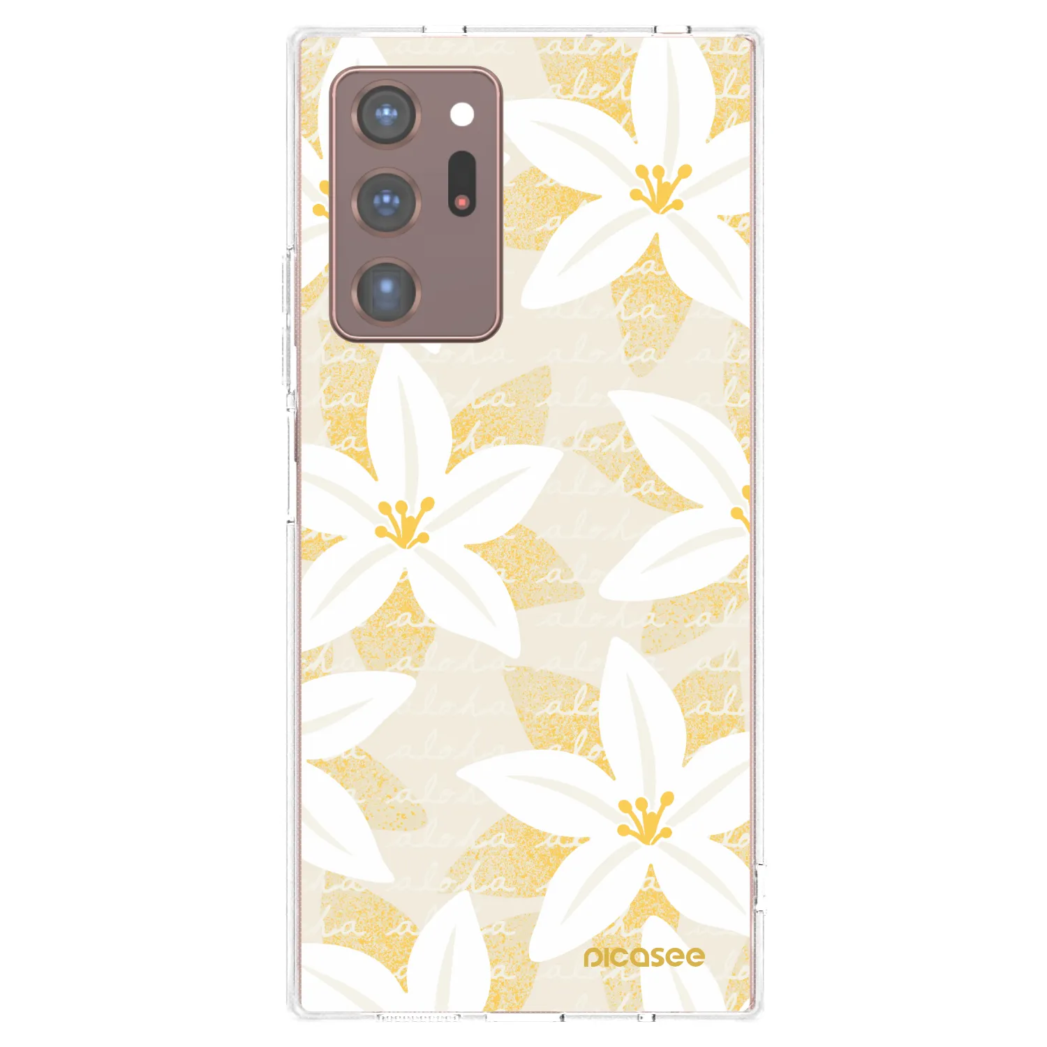 Picasee silikónový prehľadný obal pre Samsung Galaxy Note 20 Ultra - Island Leave