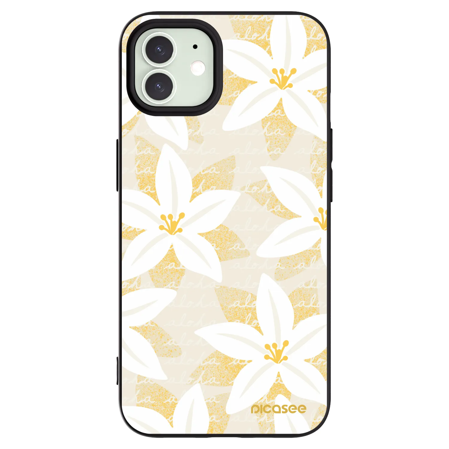 Picasee silikónový čierny obal pre Apple iPhone 12 - Island Leave