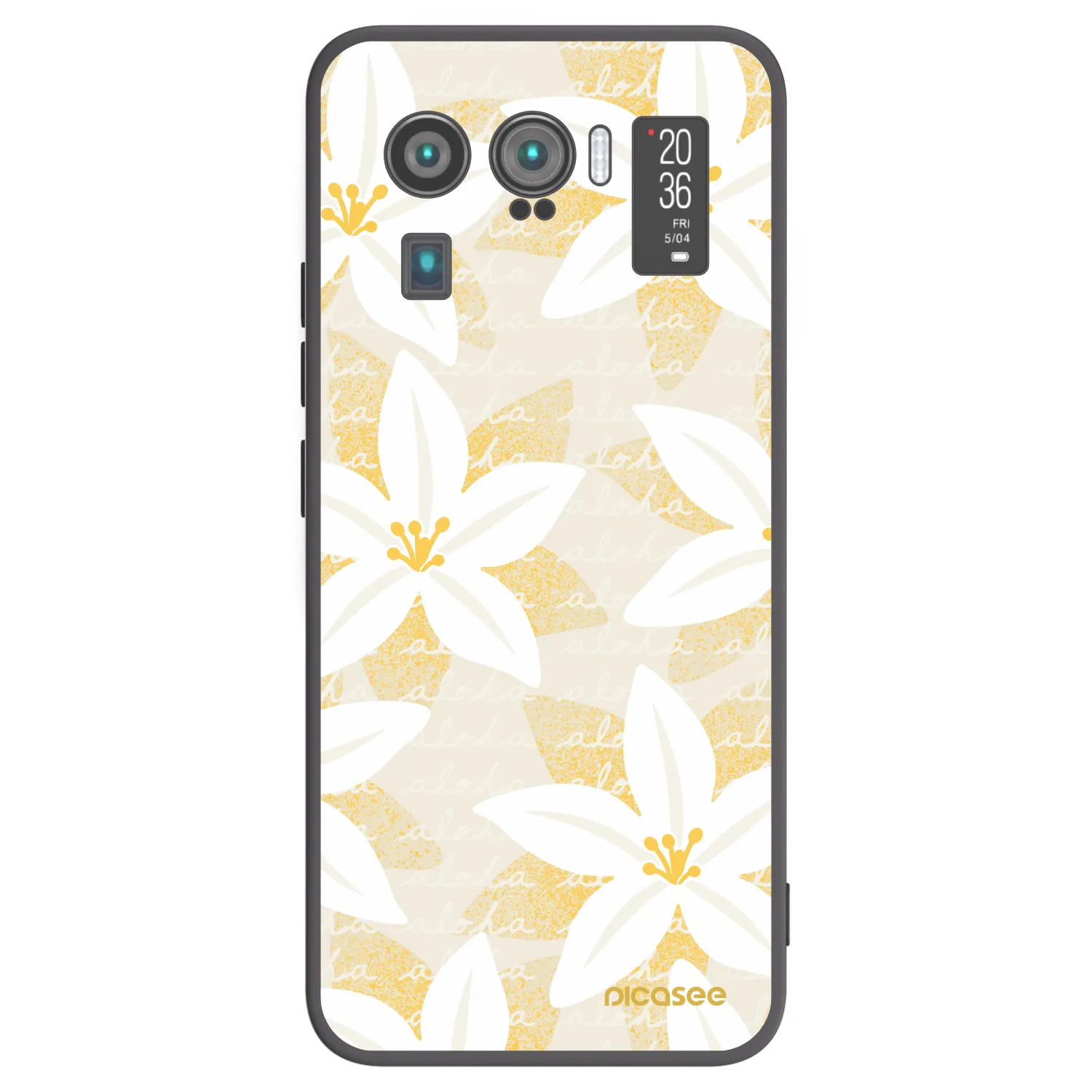 Picasee silikónový čierny obal pre Xiaomi Mi 11 Ultra - Island Leave