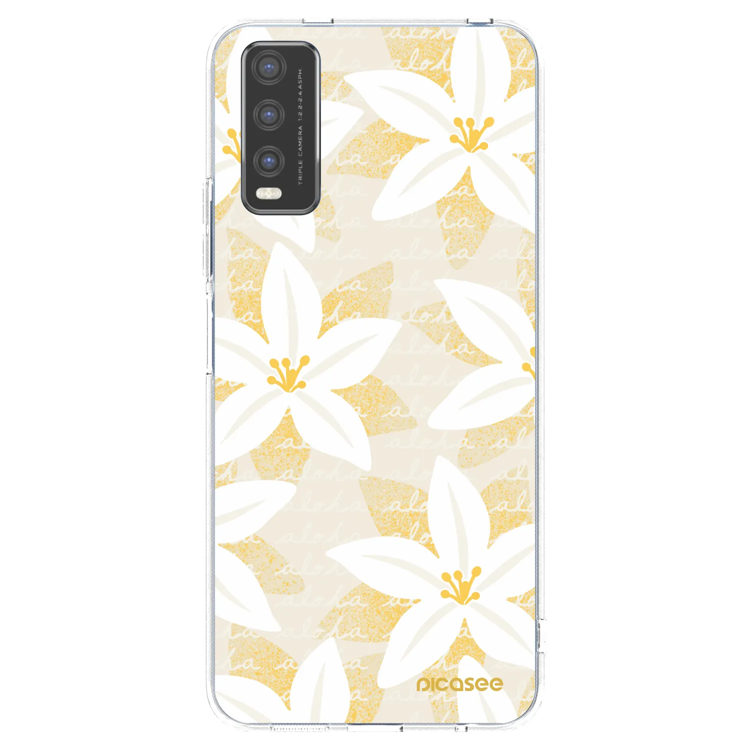 Picasee silikónový prehľadný obal pre Vivo Y20s - Island Leave
