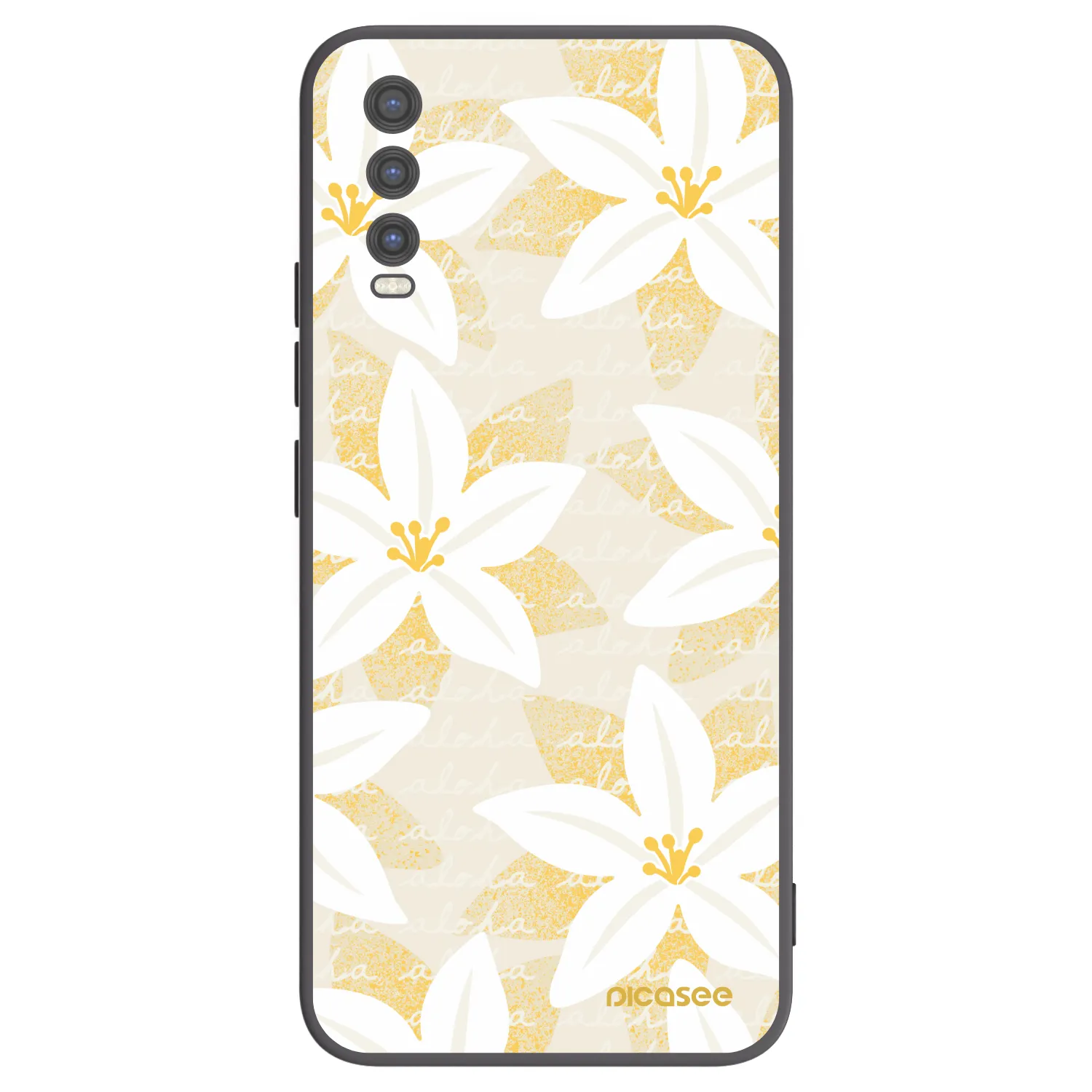Picasee silikónový čierny obal pre Vivo Y20s - Island Leave