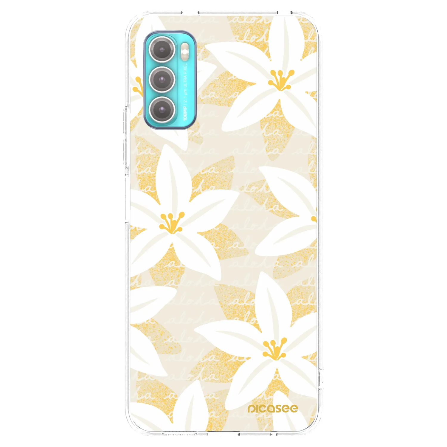 Picasee silikónový prehľadný obal pre Motorola Moto G60 - Island Leave