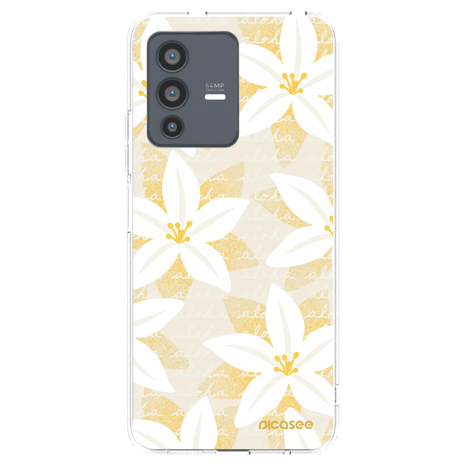 Picasee silikónový prehľadný obal pre Vivo V23 5G - Island Leave