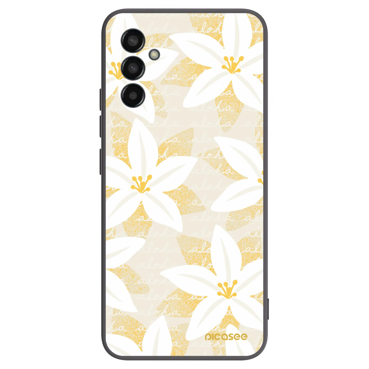 Picasee silikónový čierny obal pre Samsung Galaxy M13 M135F - Island Leave