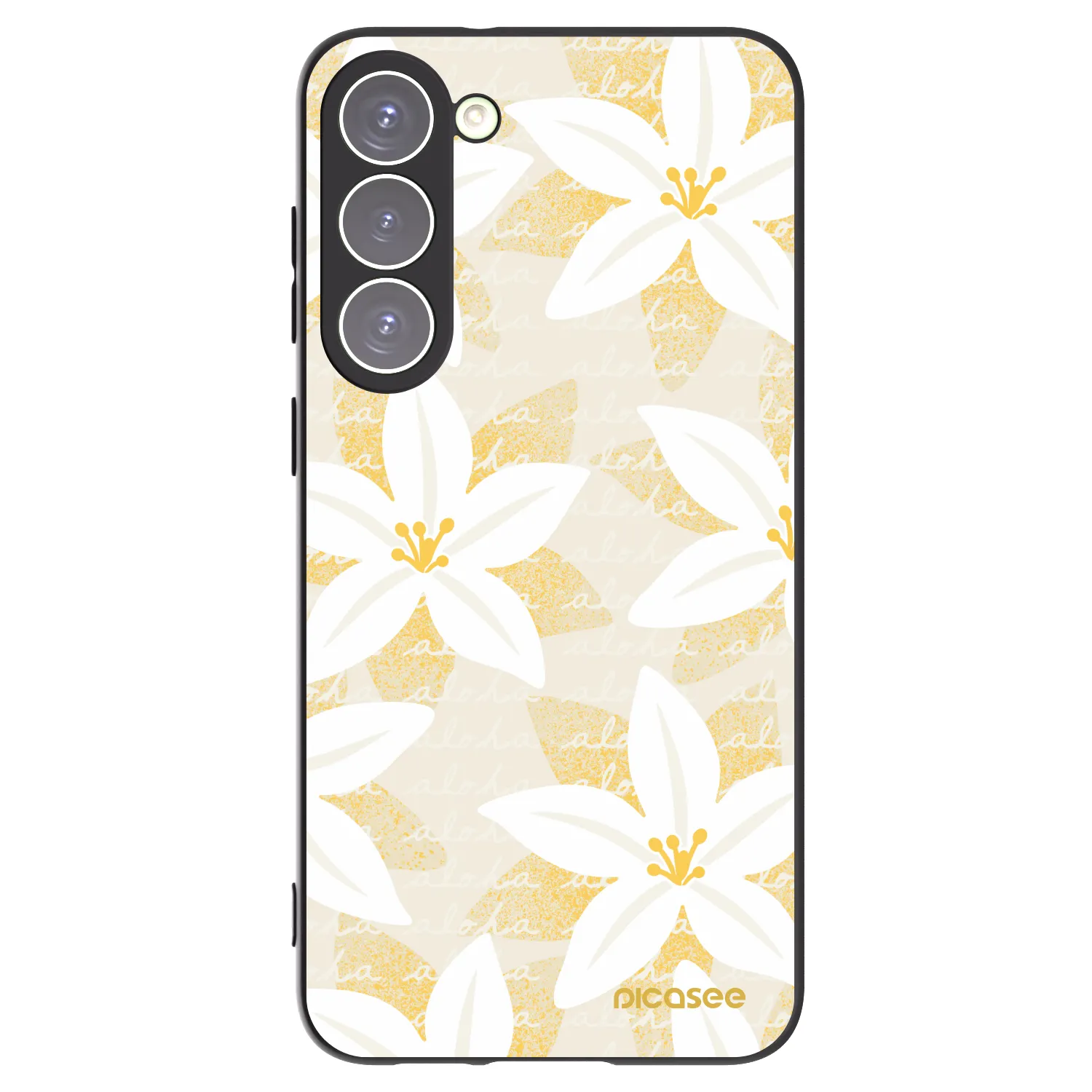 Picasee silikónový čierny obal pre Samsung Galaxy S23+ 5G - Island Leave