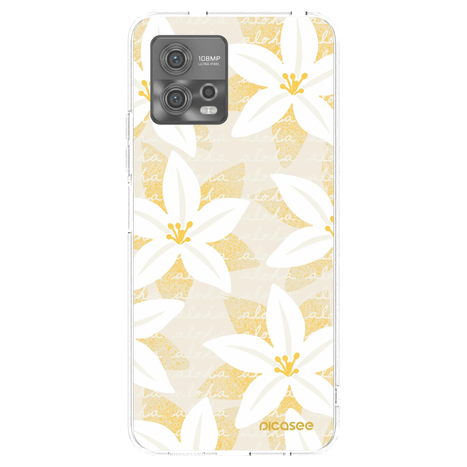 Picasee silikónový prehľadný obal pre Motorola Moto G72 - Island Leave