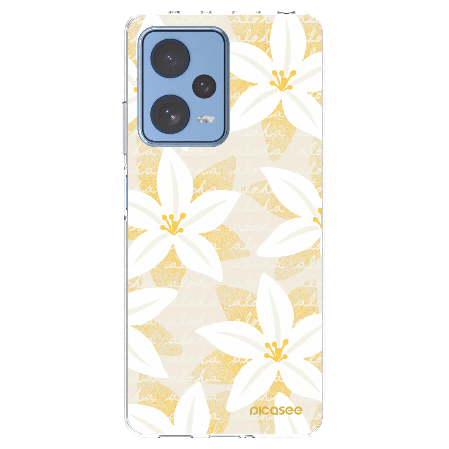 Picasee silikónový prehľadný obal pre Xiaomi Redmi Note 12 Pro 5G - Island Leave
