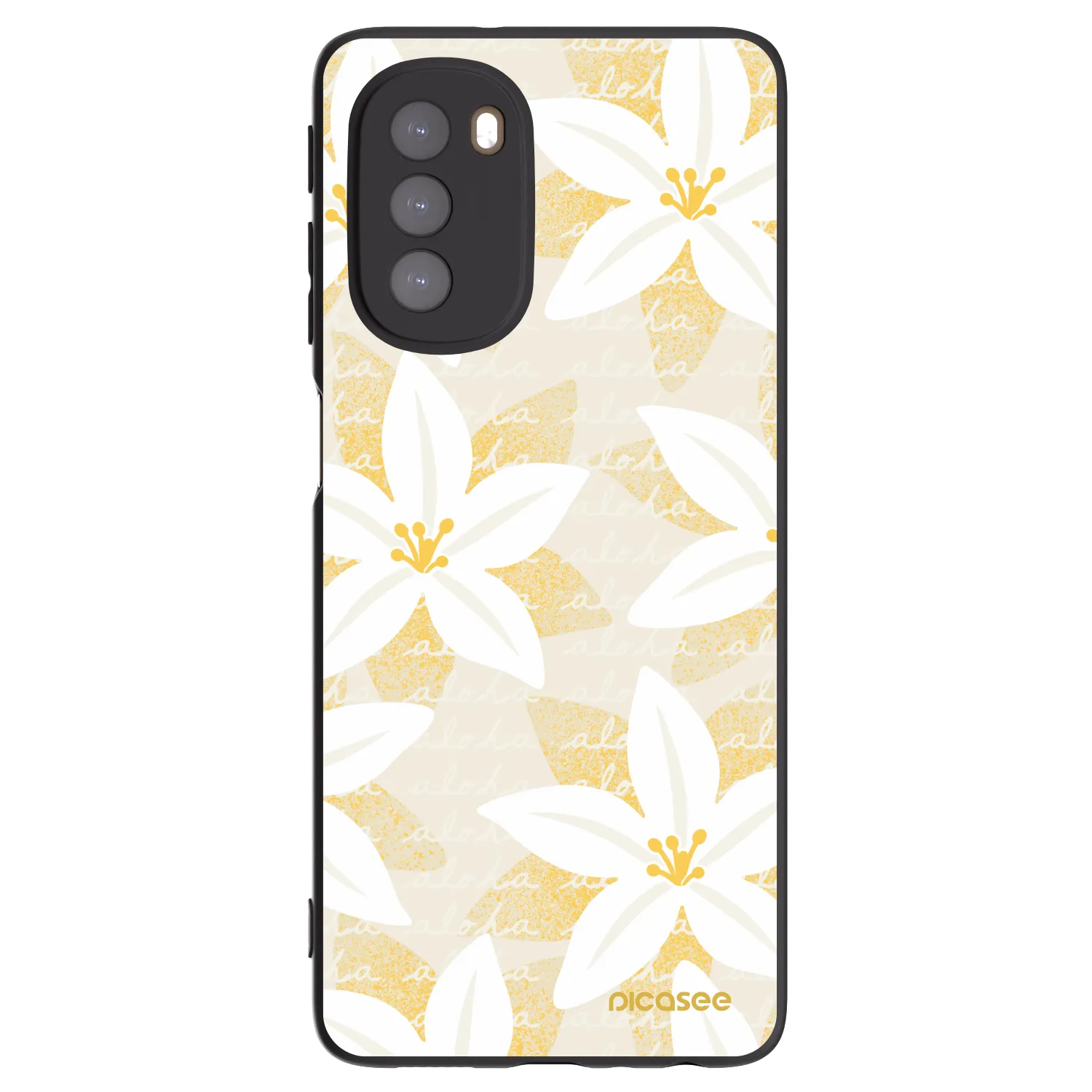 Picasee silikónový čierny obal pre Motorola Moto G51 - Island Leave