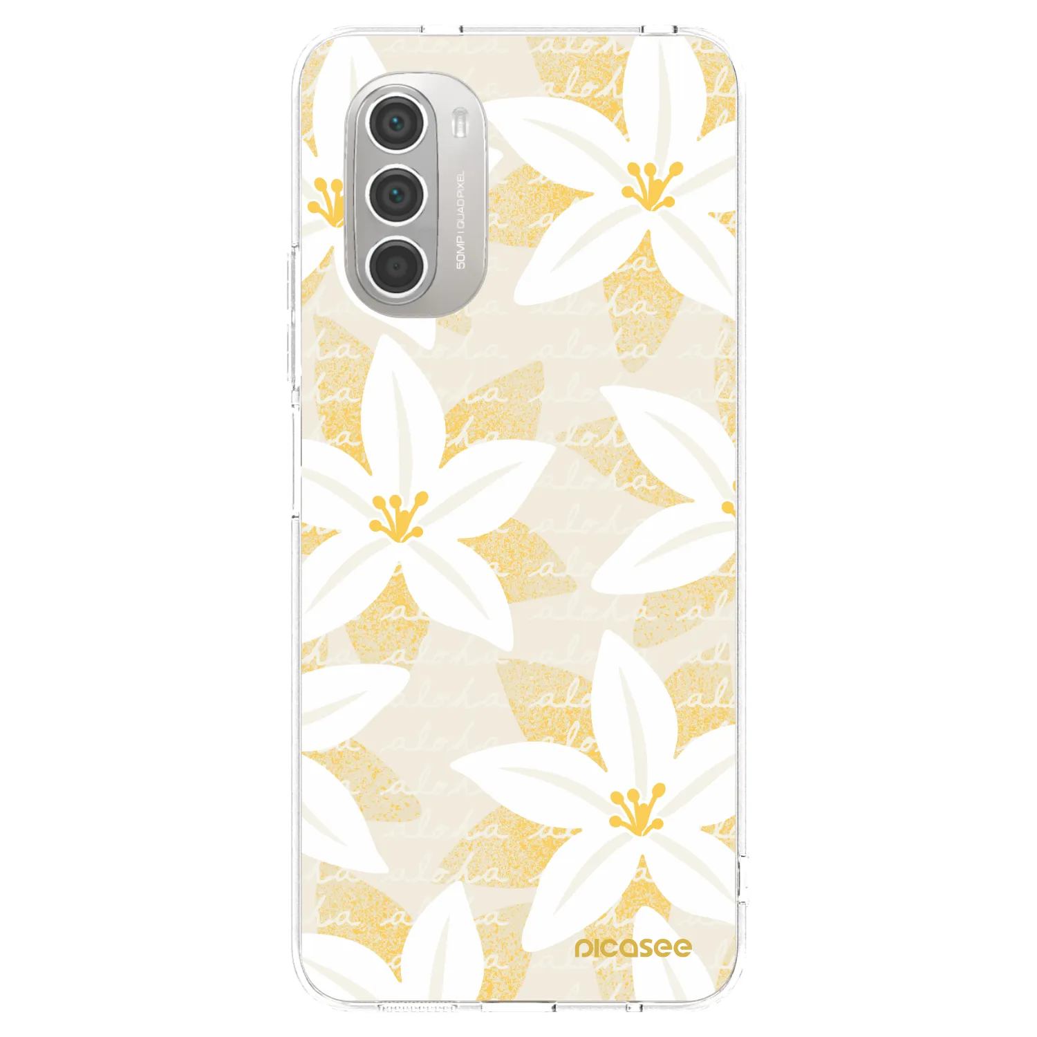 Picasee silikónový prehľadný obal pre Motorola Moto G51 - Island Leave
