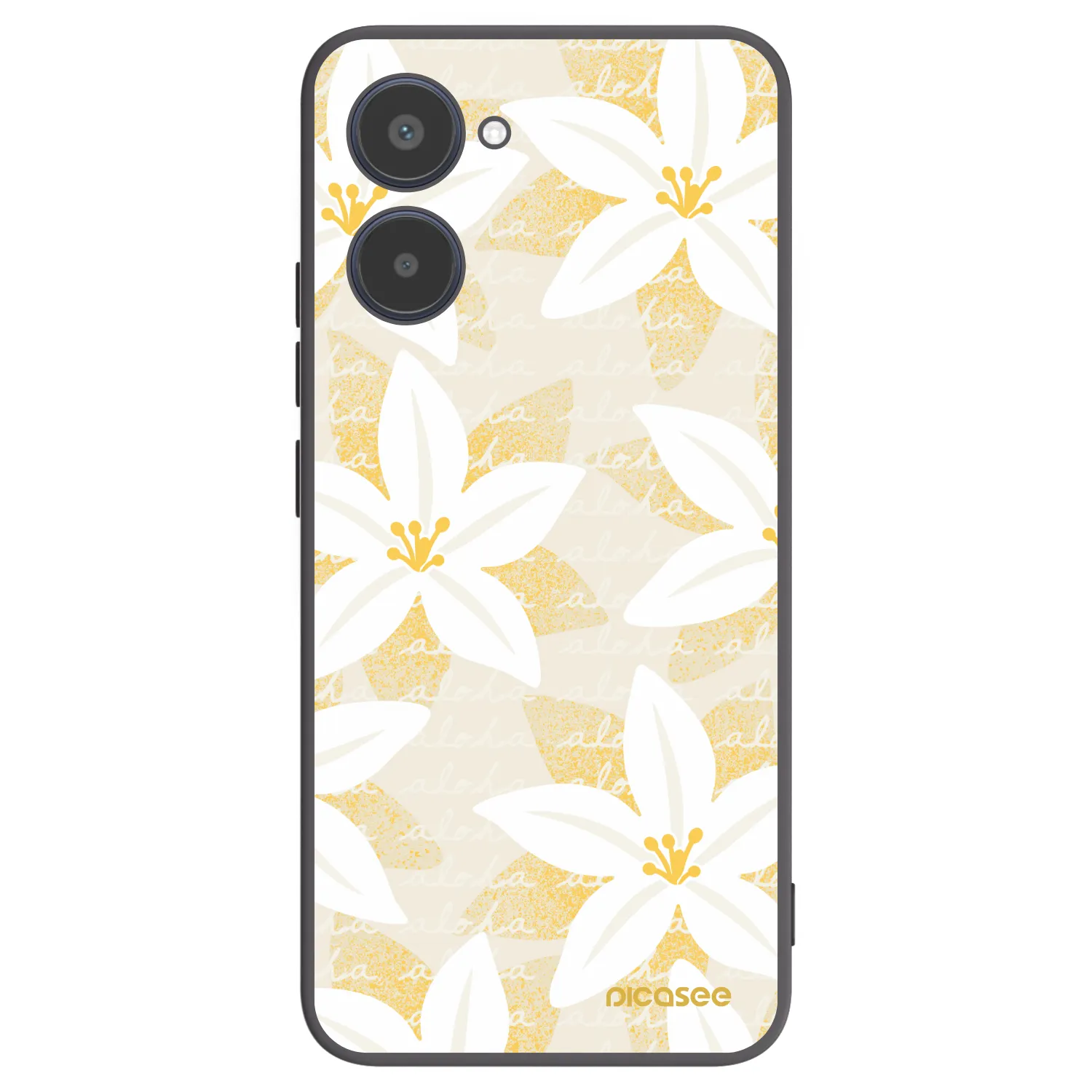 Picasee silikónový čierny obal pre Realme 10 4G - Island Leave