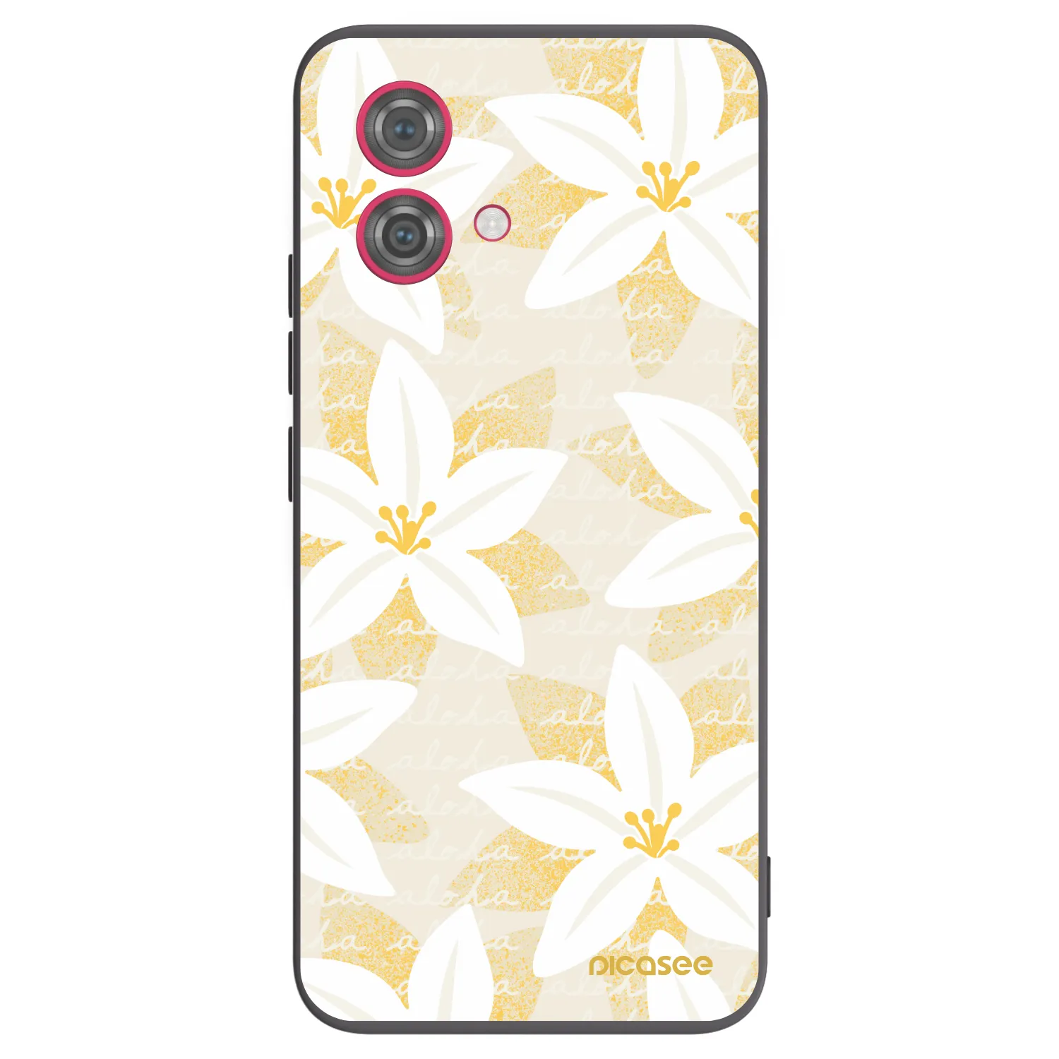 Picasee silikónový čierny obal pre Motorola Moto G84 5G - Island Leave